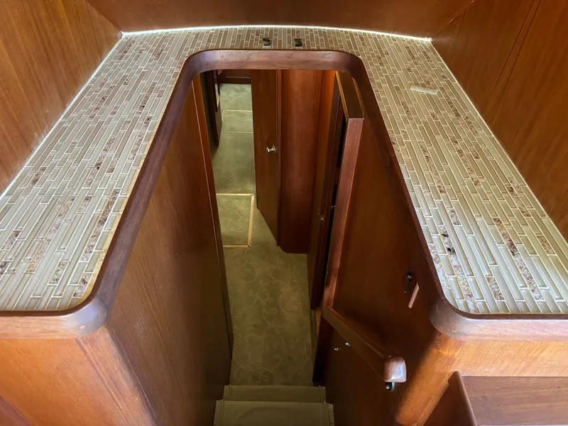 Slide: The Image of Interior of 1986 Bertram 54 Convertible yacht. - 45