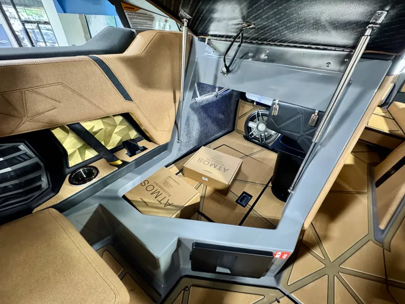 Slide: The Image of Interior of 2026 Nautique Super Air Nautique G23 Paragon with luxurious design. - 11