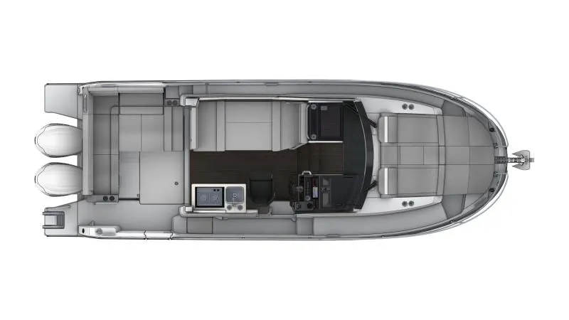 Slide: The Image of Top view of Jeanneau NC 895 S2 boat layout, year 2026. - 33