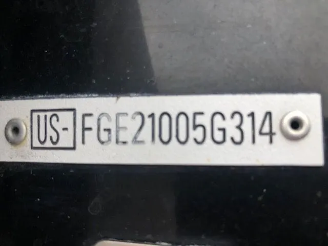 Slide: The Image of Serial number plate of a 2014 Cobalt 210 boat. - 10
