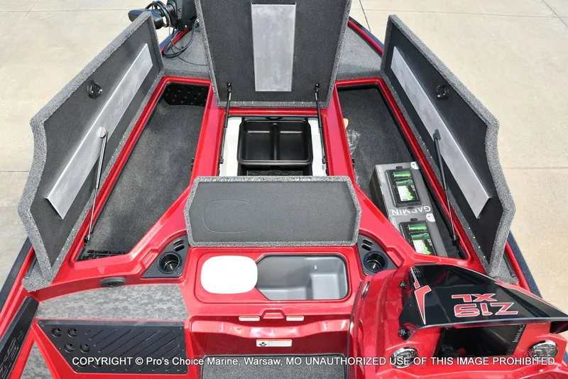 Slide: The Image of Interior view of the 2026 Nitro Z19 XL Pro boat model. - 13