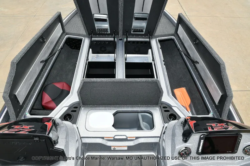 Slide: The Image of Interior view of 2026 Nitro Z21 XL with storage and controls. - 10