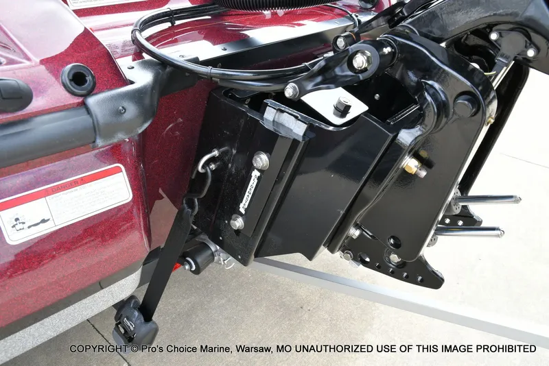 Slide: The Image of Close-up of a 2026 Nitro Z21 XL boat engine. - 23