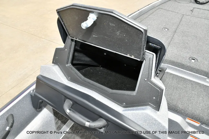 Slide: The Image of Open storage compartment on a 2026 Nitro Z21 XL boat. - 47