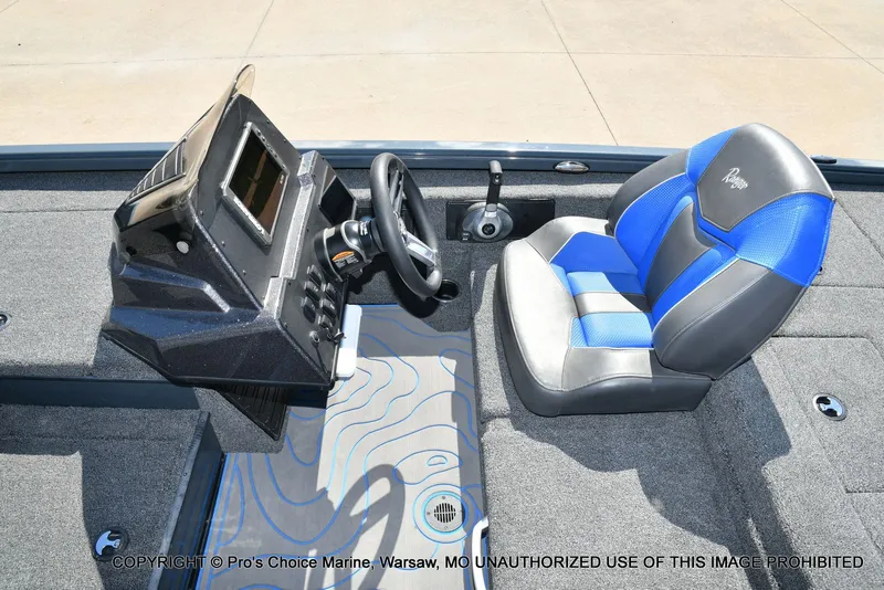 Slide: The Image of Interior of Ranger Alpha 208 Dual Console boat, year 2025. - 47