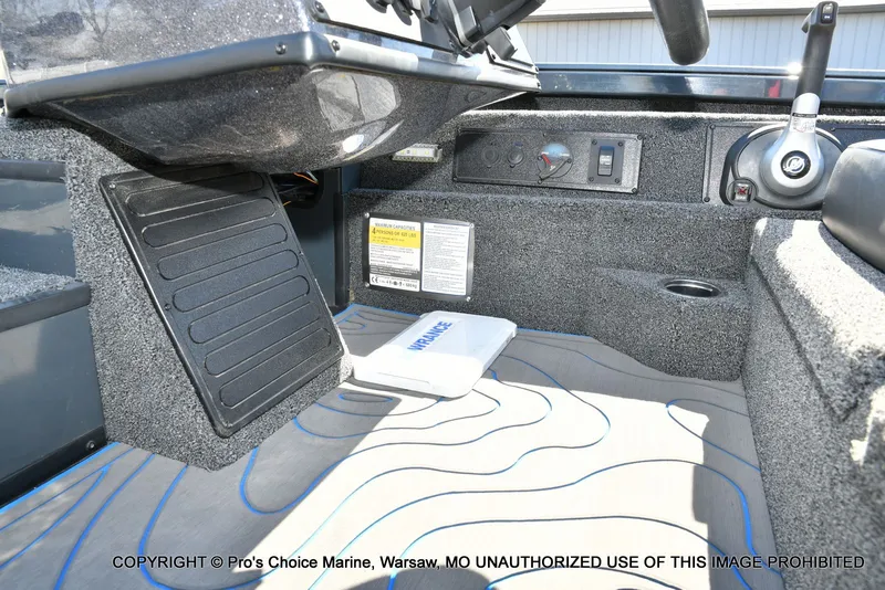 Slide: The Image of Interior of Ranger Alpha 208 Dual Console boat, year 2025. - 48