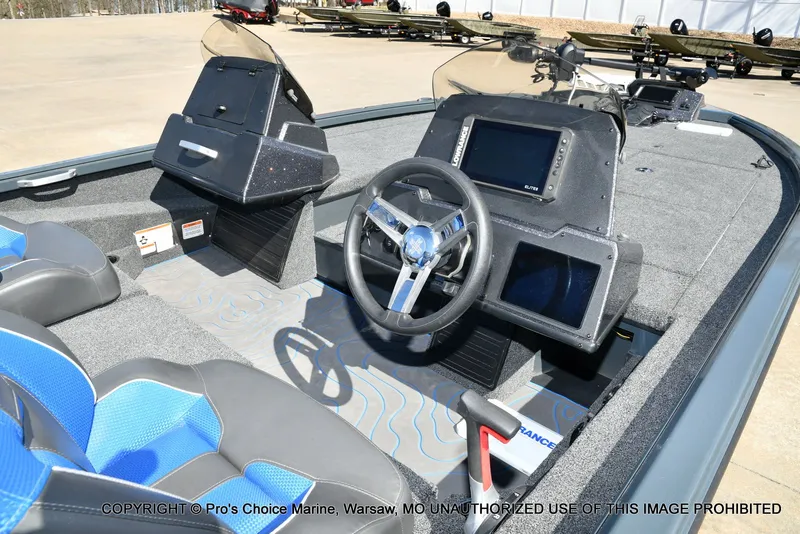 Slide: The Image of Interior of Ranger Alpha 208 Dual Console boat, model year 2025. - 6