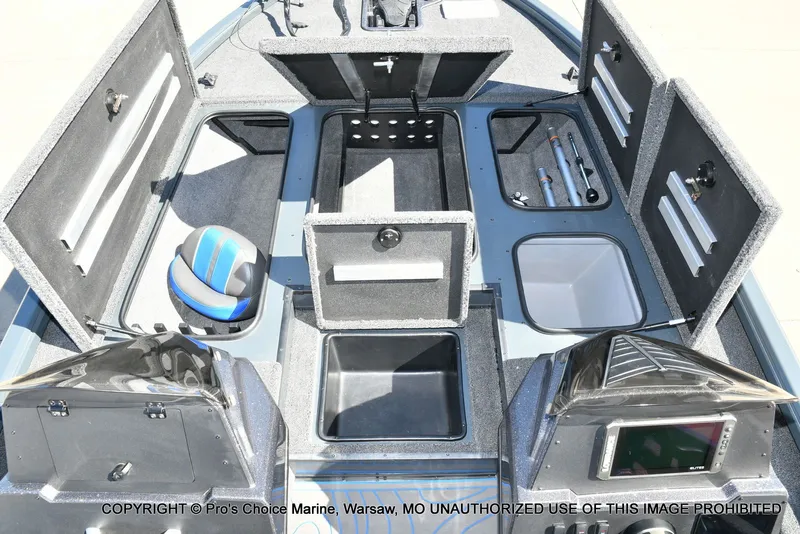 Slide: The Image of Interior view of Ranger Alpha 208 Dual Console boat, 2025 model. - 9