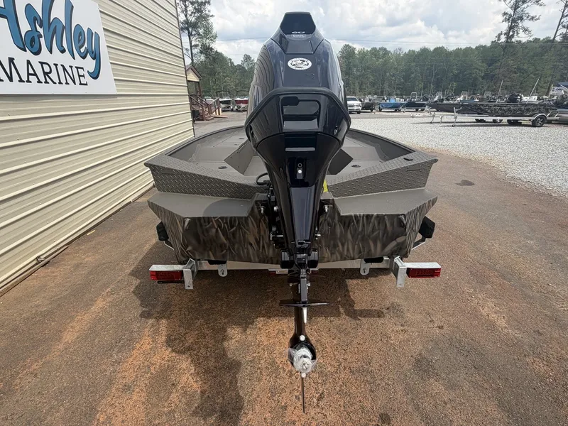 Slide: The Image of Alweld 756 INVADER 2026 boat on trailer at Ashley Marine. - 6