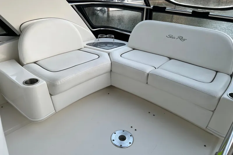 Slide: The Image of Flying Bridge Guest Seating (overhanging the cockpit) - 19