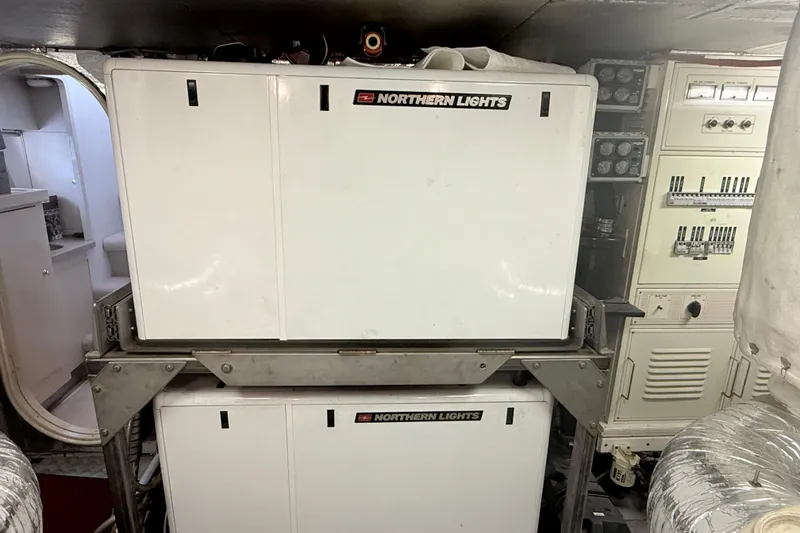 Slide: The Image of Engine room of 1988 Maiora Motor Yacht with Northern Lights generator. - 29