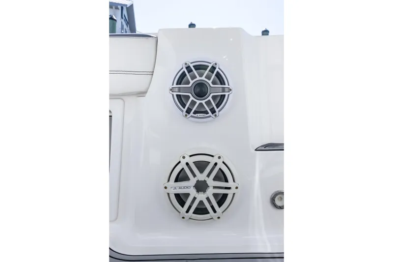 Slide: The Image of 2018 Nor-Tech 390 Sport Center Console with JL Audio speakers. - 21