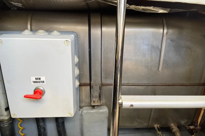 Slide: The Image of Control panel for bow thruster on 2000 Azimut 46 Flybridge MY yacht. - 120