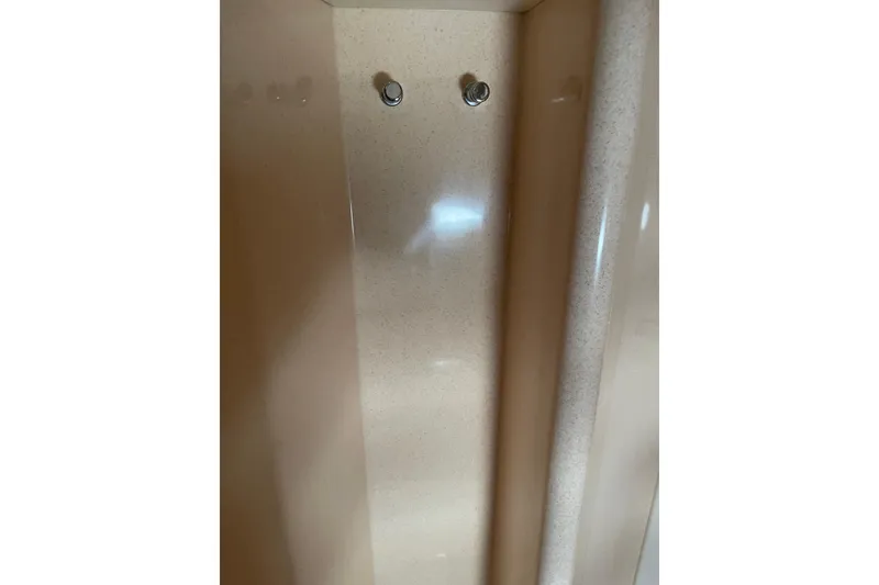 Slide: The Image of Interior detail of 2000 Azimut 46 Flybridge MY yacht, featuring beige paneling. - 33