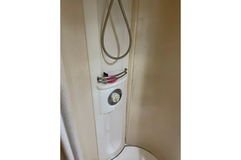 Slide: The Image of Shower area in 2000 Azimut 46 Flybridge MY yacht, featuring modern fixtures. - 38