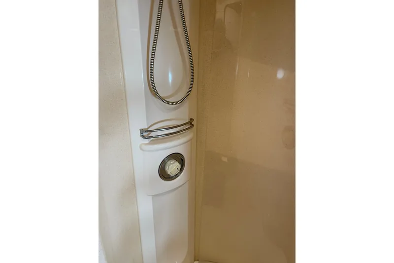Slide: The Image of Shower area in 2000 Azimut 46 Flybridge MY yacht, featuring modern fixtures. - 53