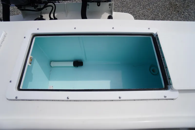 Slide: The Image of Livewell compartment on a 2018 May-Craft 2700 Pilot XL boat. - 10