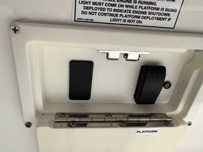 Slide: The Image of Control panel of Sea Ray SLX 280 boat, platform control. - 27