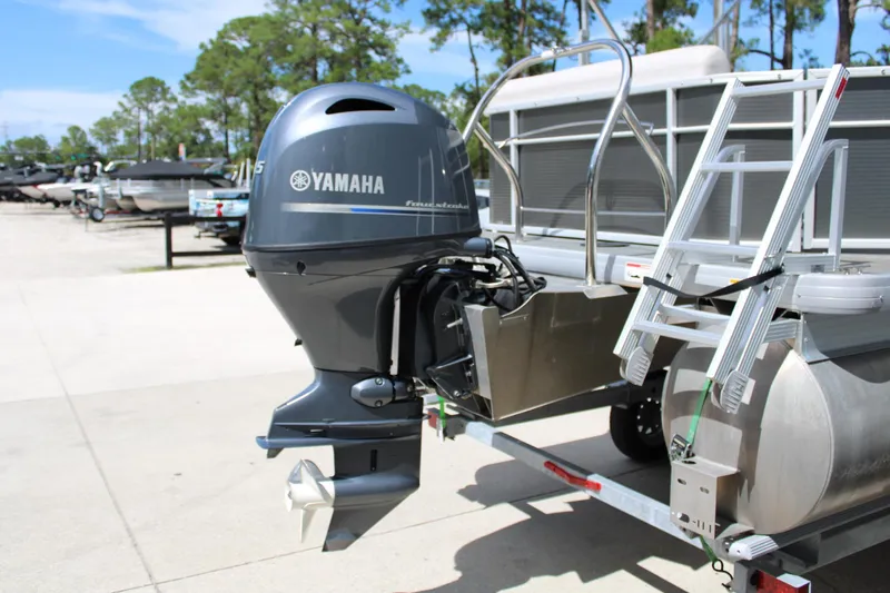 Slide: The Image of 2023 Godfrey Sweetwater 2286 BF pontoon boat with Yamaha outboard motor. - 9