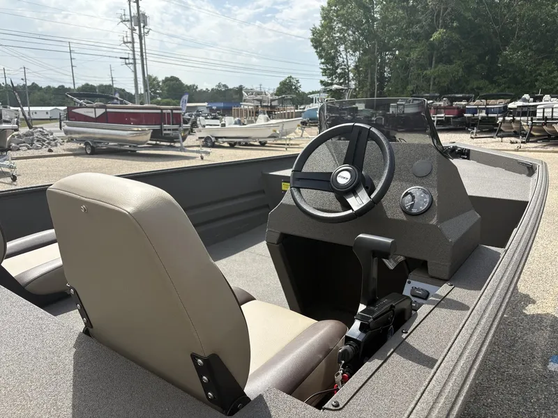 Slide: The Image of Interior view of 2026 Alweld 1860VV MARSH CONSOLE boat. - 5