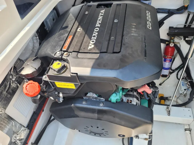 Slide: The Image of Engine compartment of a 2013 MJM 36z Downeast with Volvo Penta D6-370 engine. - 33