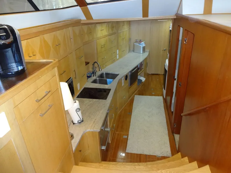 Slide: The Image of Interior view of a 1996 President 545 yacht kitchen. - 34