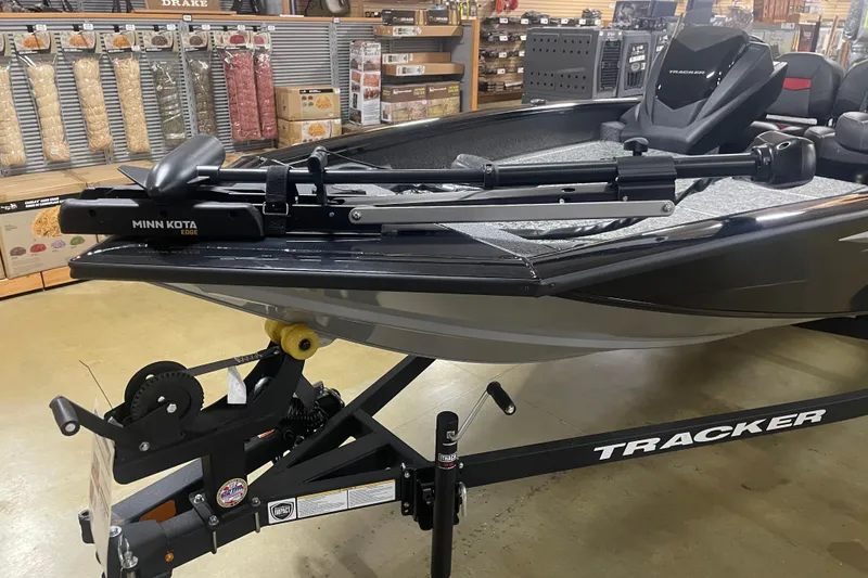 Slide: The Image of 2026 Tracker Pro Team 175 Crappie Edition boat with Minn Kota Edge trolling motor. - 17