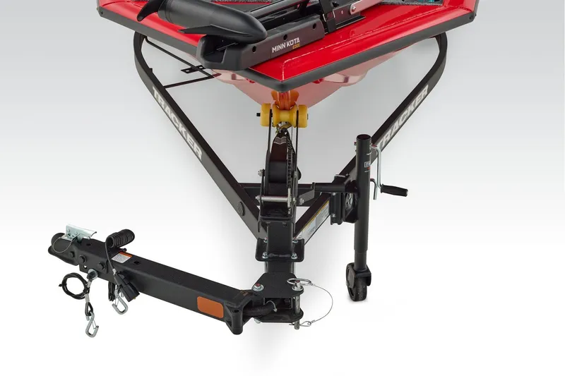 Slide: The Image of Manufacturer Provided Image: 2026 Tracker Pro Team 175 Crappie Edition boat trailer hitch and front view. - 34
