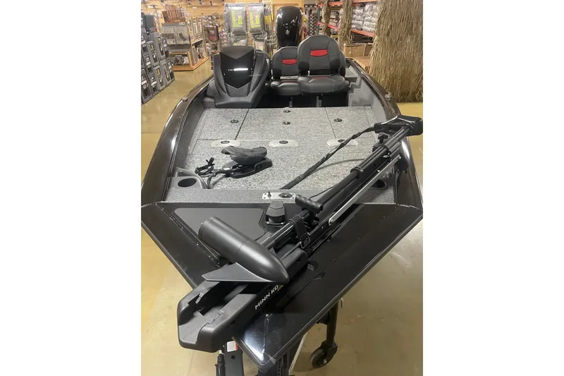 Slide: The Image of 2026 Tracker Pro Team 175 Crappie Edition boat with dual seats and trolling motor. - 5