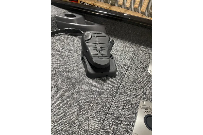 Slide: The Image of Foot pedal on 2026 Tracker Pro Team 175 Crappie Edition boat deck. - 8