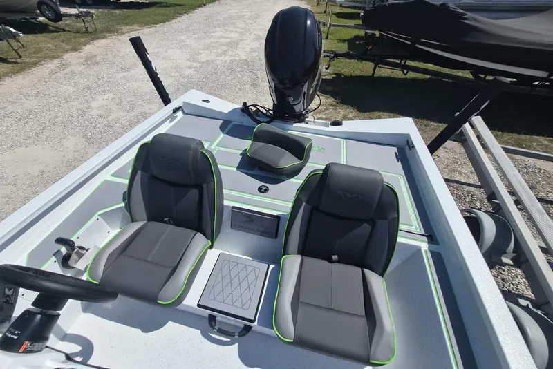 Slide: The Image of 2026 Xpress H18 boat interior with sleek seating and modern design. - 3