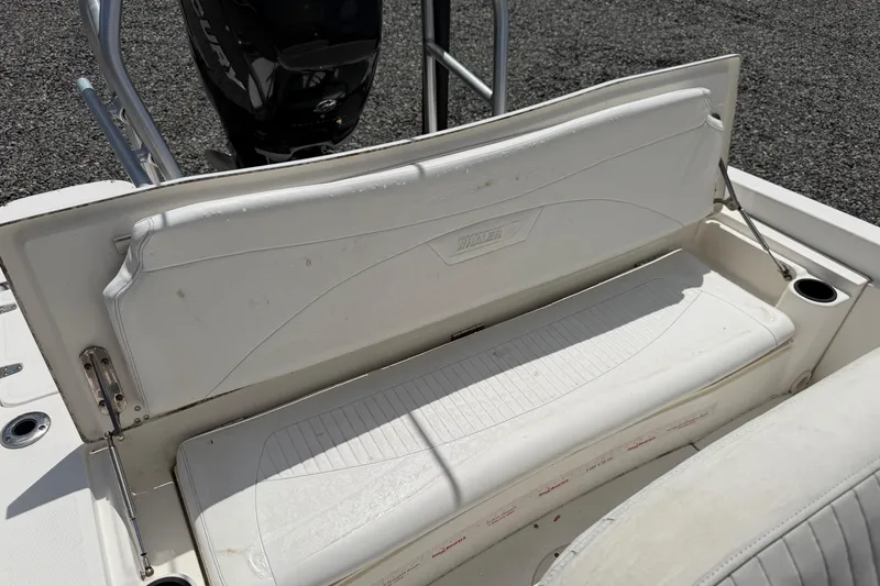 Slide: The Image of Rear seat of a 2009 Boston Whaler 230 Dauntless boat. - 16