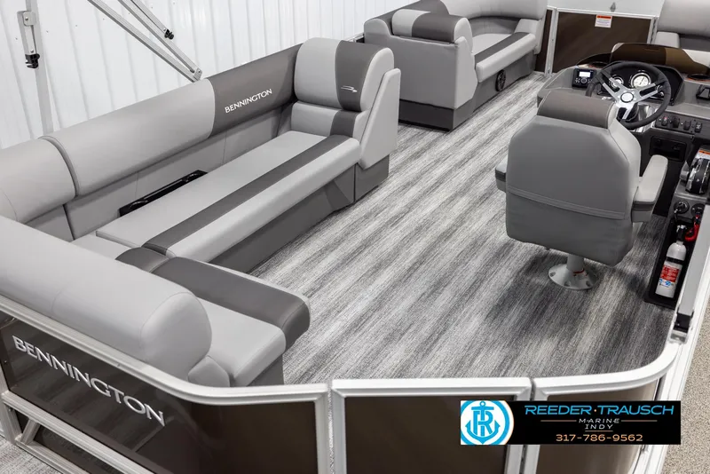 Slide: The Image of Interior of 2025 Bennington 21 SL pontoon boat. - 12