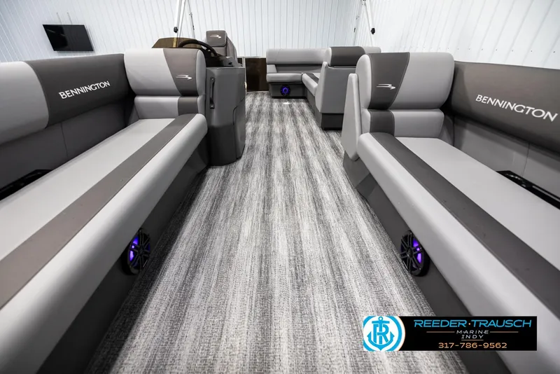 Slide: The Image of Interior of 2025 Bennington 21 SL pontoon boat. - 13