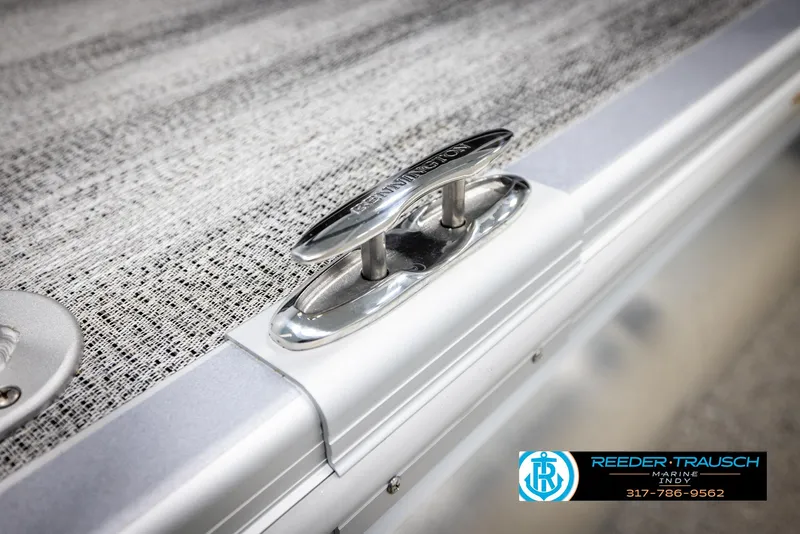 Slide: The Image of Close-up of a Bennington 21 SL boat detail, year 2025. - 55