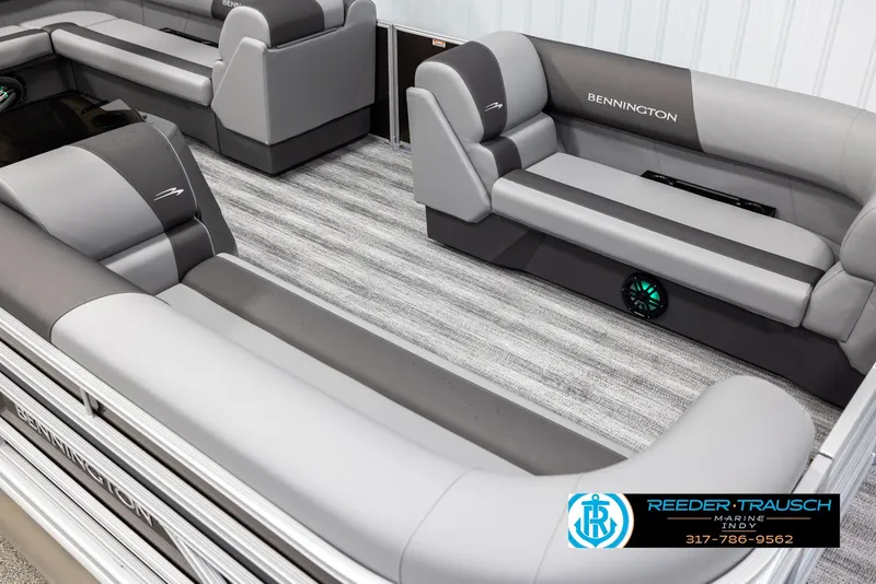 Slide: The Image of Interior of 2025 Bennington 21 SL pontoon boat. - 9