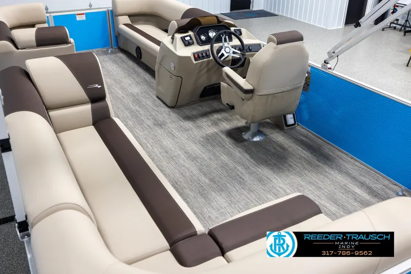 Slide: The Image of Interior of 2025 Bennington 20 SL pontoon boat. - 11