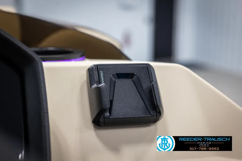 Slide: The Image of Close-up of a Bennington 20 SL boat component, year 2025. - 30