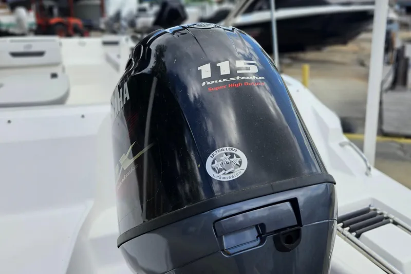 Slide: The Image of 2023 Hurricane SunDeck Sport 188 OB with Yamaha 115 outboard motor, ultra-low emission. - 3