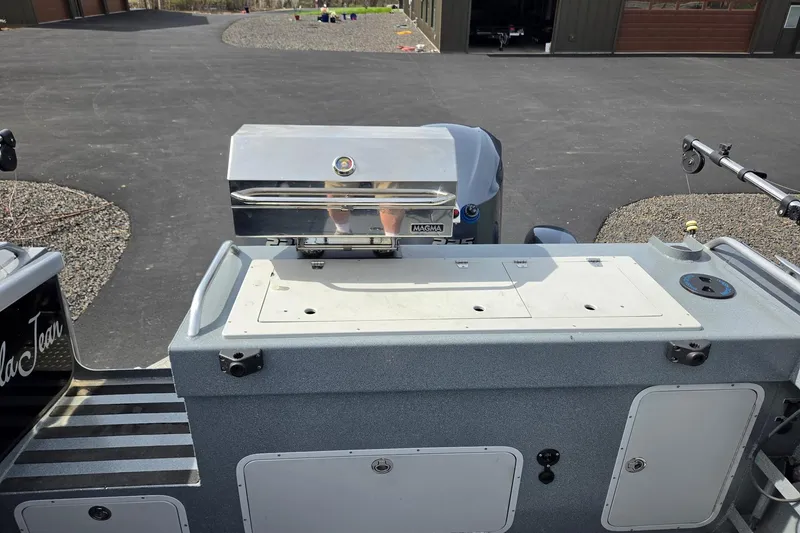 Slide: The Image of 2012 Duckworth 28 Offshore boat with Magma grill on deck. - 23