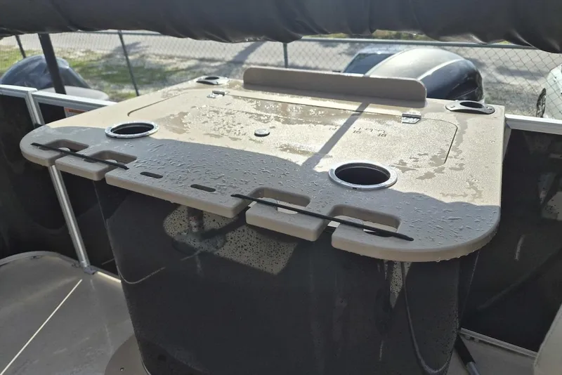 Slide: The Image of 2022 Sylvan Mirage Fish 820 Party Fish boat with wet fishing station and cup holders. - 7