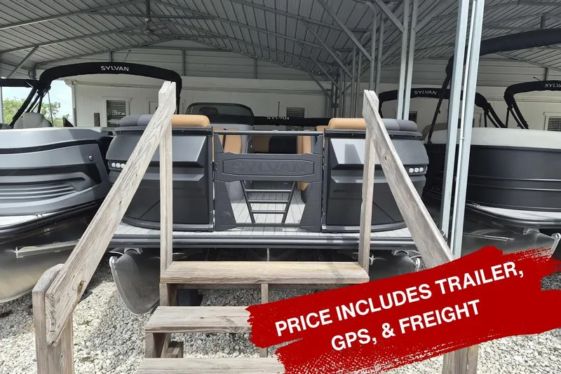 The Image of 2026 Sylvan L3 DLZ Bar pontoon boat with trailer, GPS, and freight included. - 0