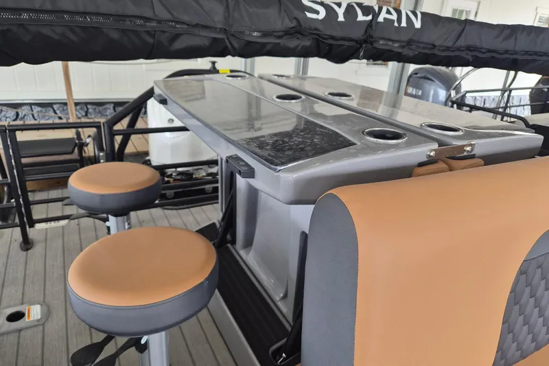 Slide: The Image of 2026 Sylvan L3 DLZ Bar interior with bar stools and sleek countertop design. - 10