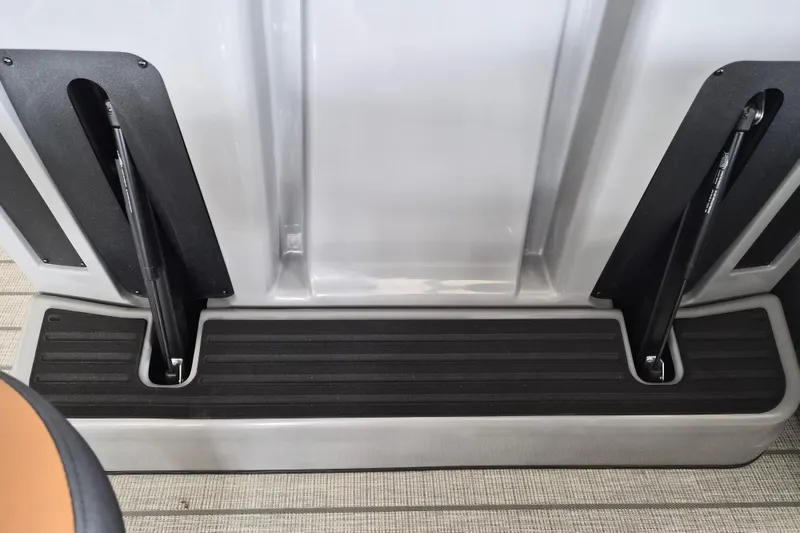 Slide: The Image of 2026 Sylvan L3 DLZ Bar interior detail with hydraulic components and textured flooring. - 15