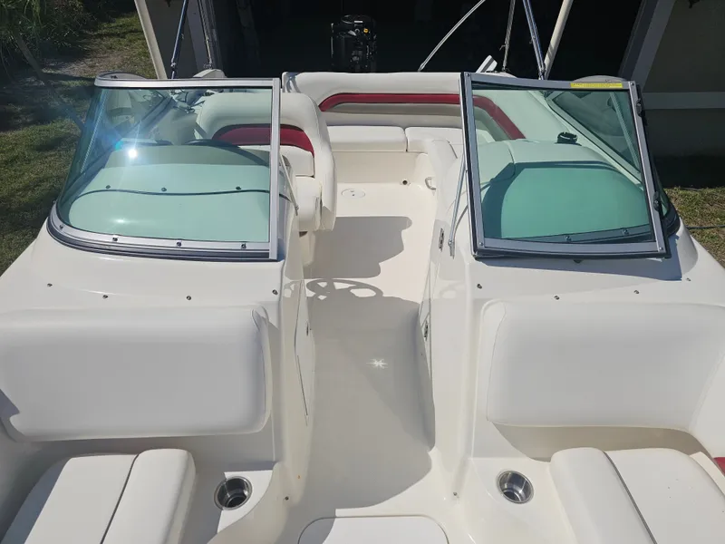 Slide: The Image of Interior view of a 2012 Godfrey Hurricane 217 Sundeck boat. - 8