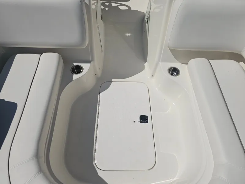 Slide: The Image of Interior of a 2012 Godfrey Hurricane 217 Sundeck boat with seating. - 9