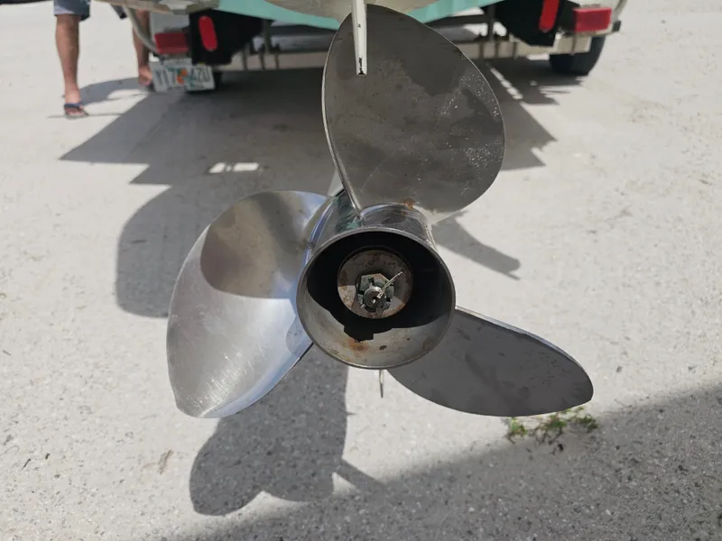 Slide: The Image of Close-up of a boat propeller, Dorado 23, year 2000. - 25