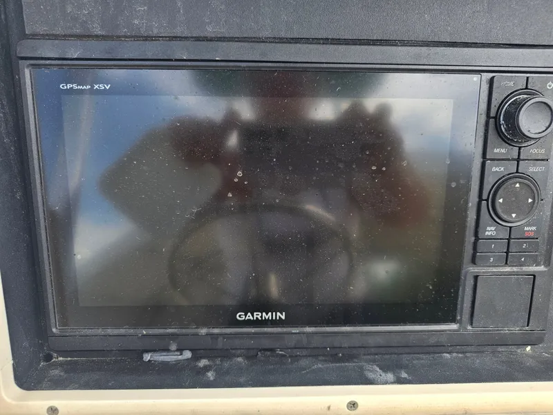 Slide: The Image of Garmin GPSMAP XSV on Dorado 23 boat, year 2000. - 47