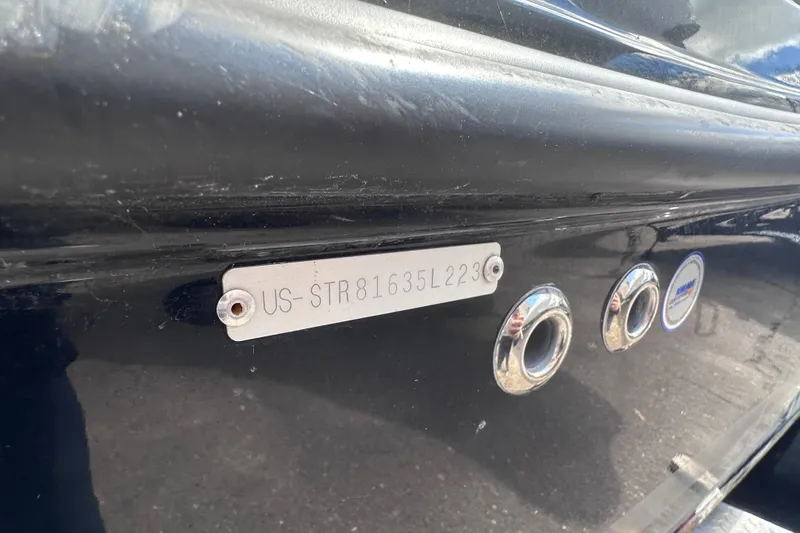 Slide: The Image of 2023 Starcraft SVX 191 OB boat hull identification number plate close-up. - 19
