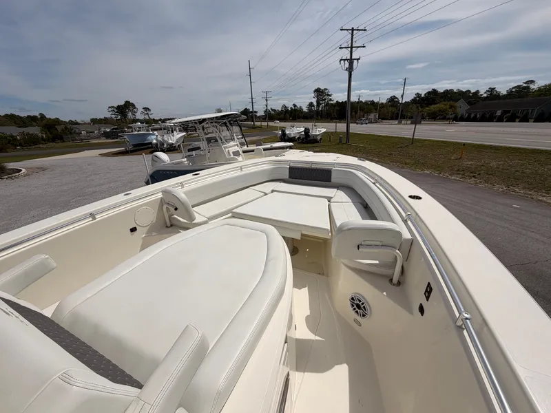 Slide: The Image of Cobia 350 Center Console 2025, luxury boat, spacious deck. - 7